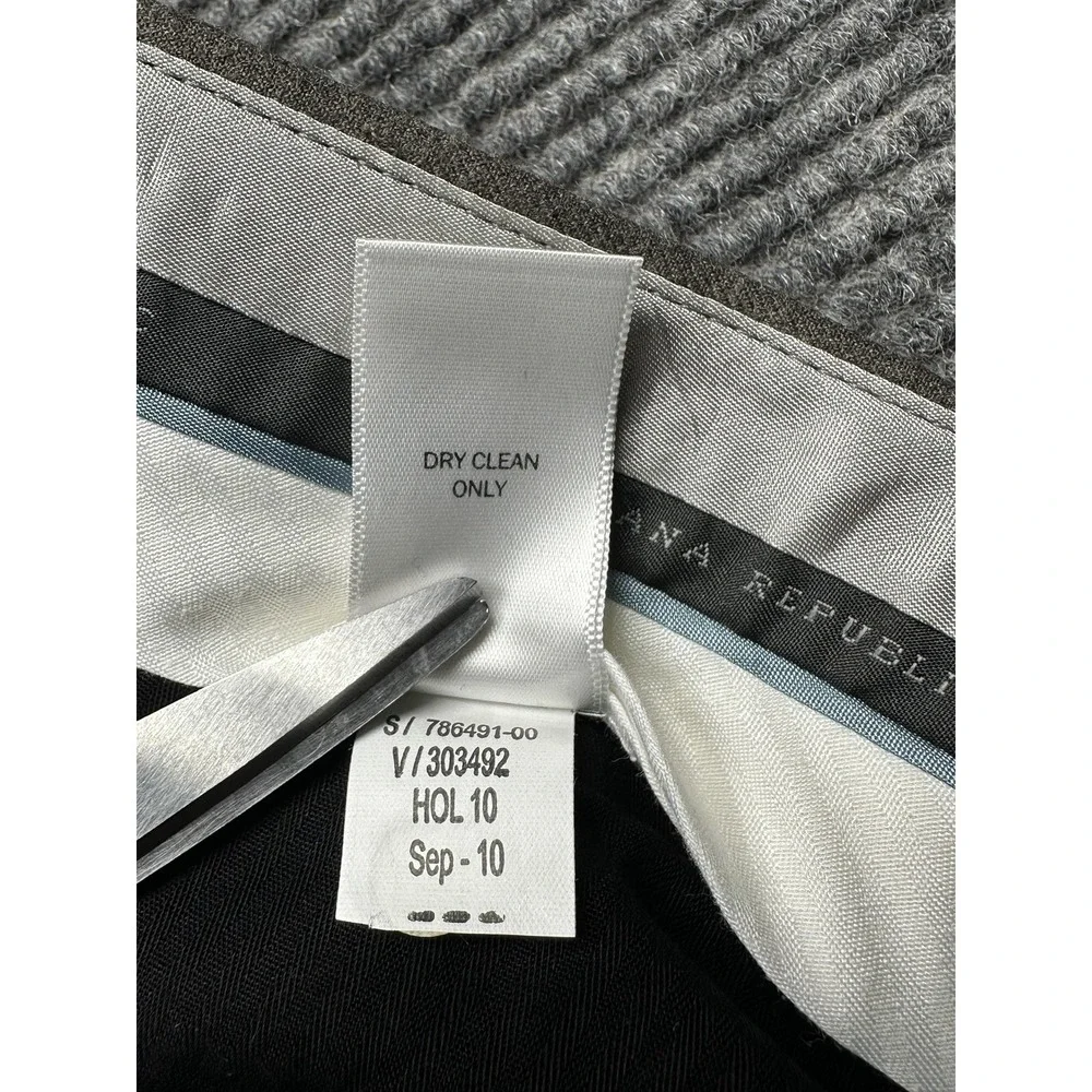 Banana Republic Pants Mens 35x30 Gray Brown Dress Slacks Stretch‎ Office